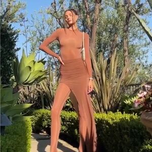 Skims milky sheer leggings & skirt